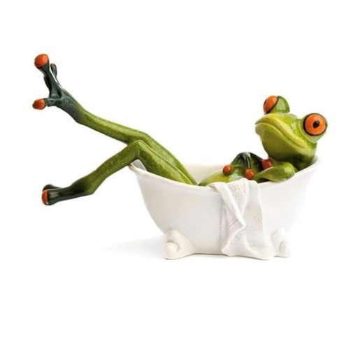 Frog In Bath